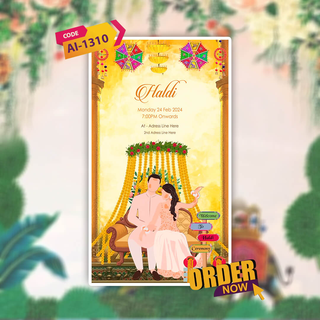 Digital Wedding Invitation Video | Elegance Theme | AI-1310