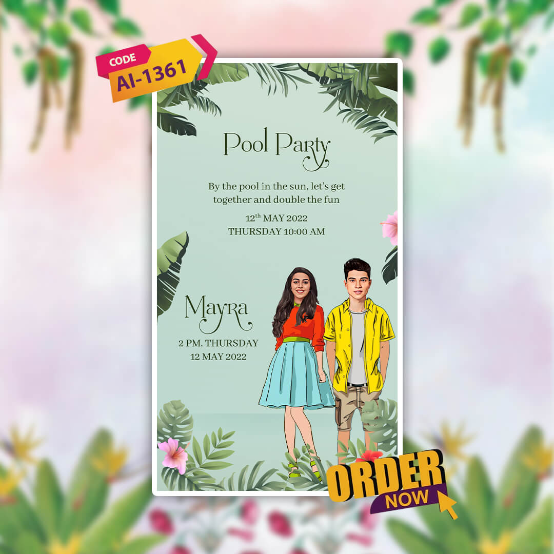 Digital Wedding Invitation Video | Sophisticated Reveal | AI-1361