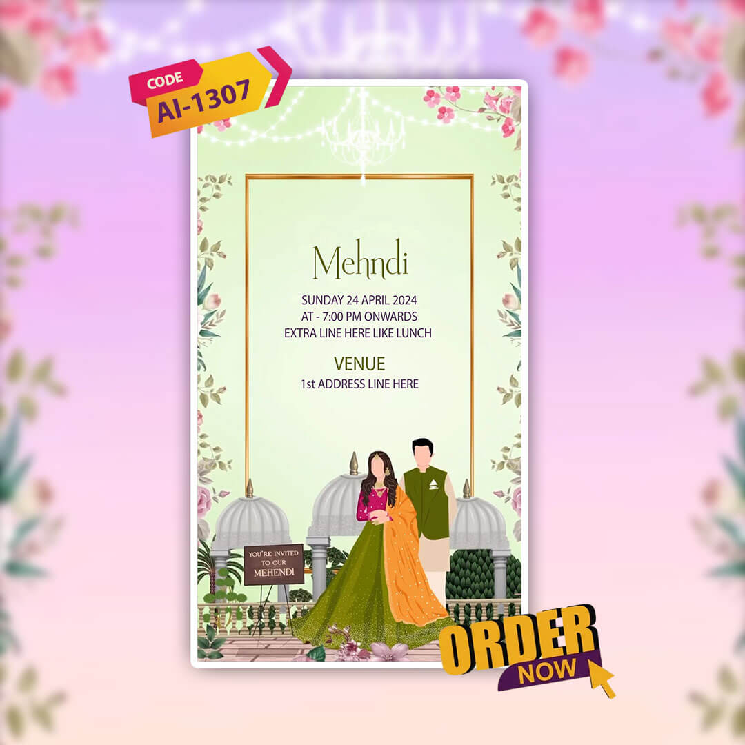 Digital Wedding Invitation Video | Special Theme | AI-1307