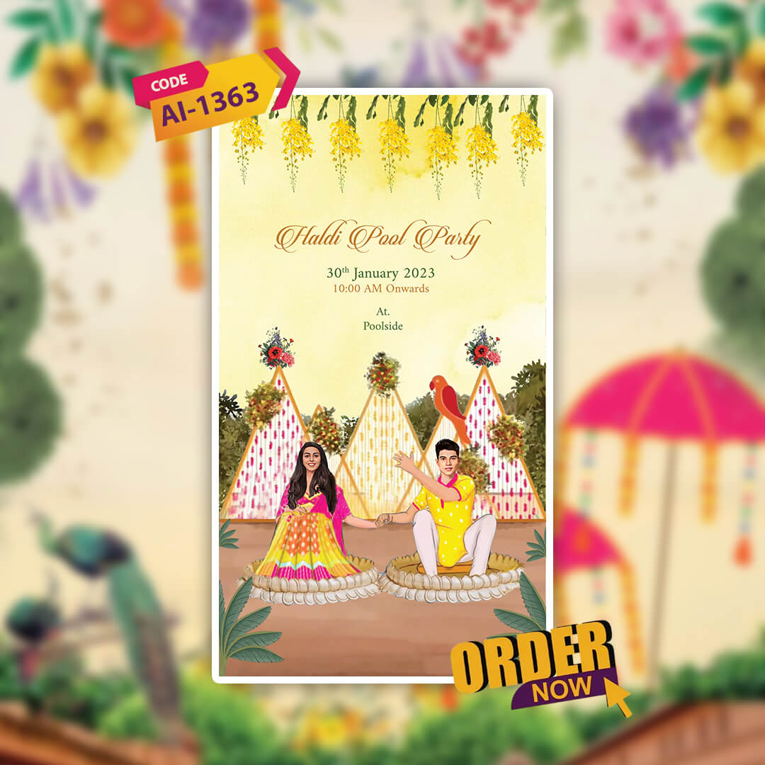 Digital Wedding Invitation Video | Traditional Touch | AI-1363