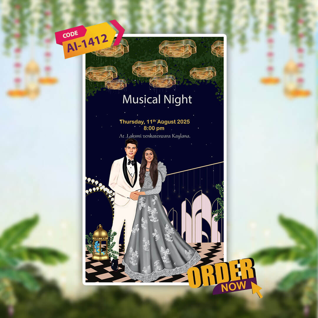 South Indian Wedding Invitation Video | Digital Desi Invite | AI-1412