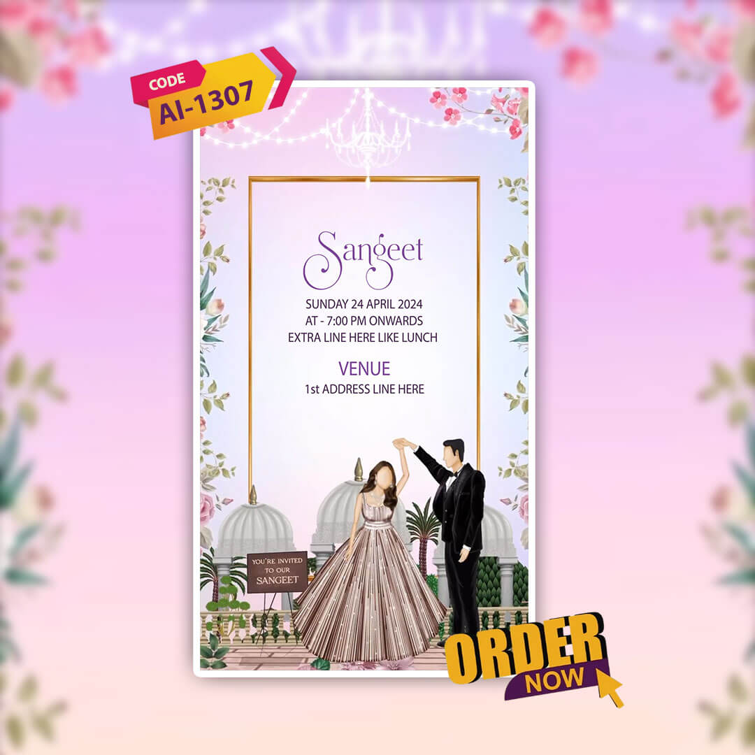 Digital Wedding Invitation Video | Special Theme | AI-1307