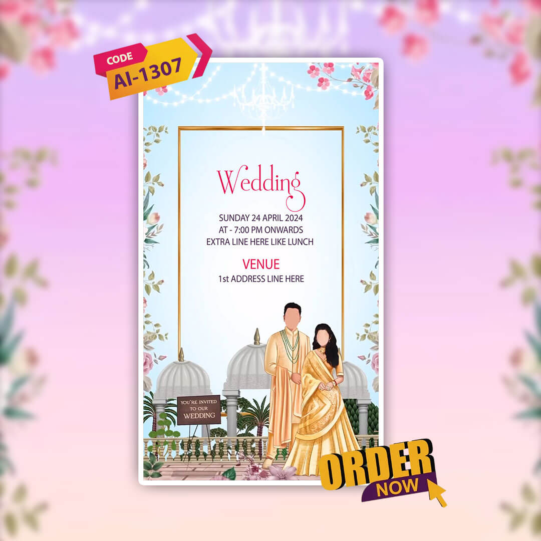Digital Wedding Invitation Video | Special Theme | AI-1307