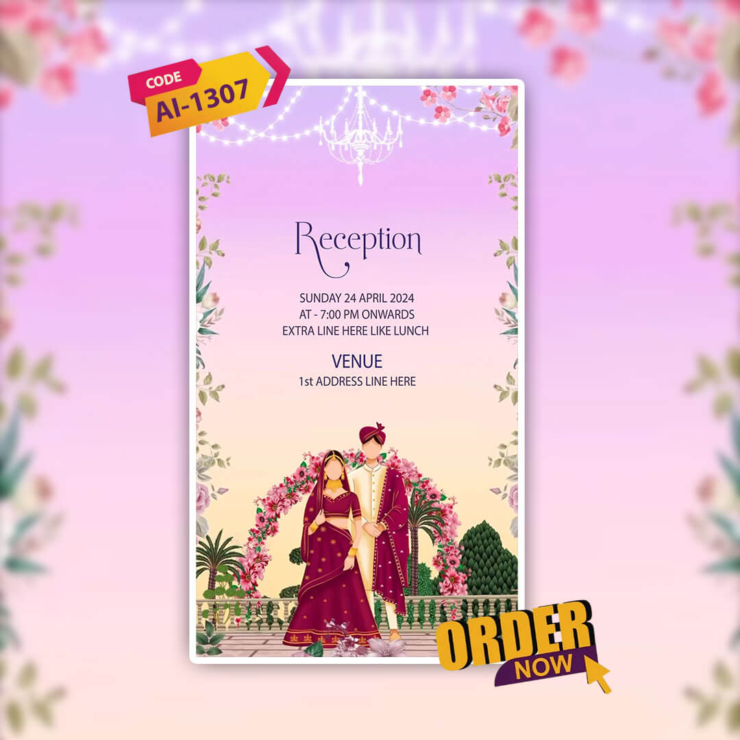 Digital Wedding Invitation Video | Special Theme | AI-1307