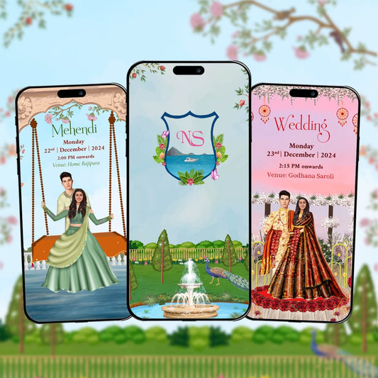 Digital Wedding Invitation Video | Heartfelt Personalization | AI-1300