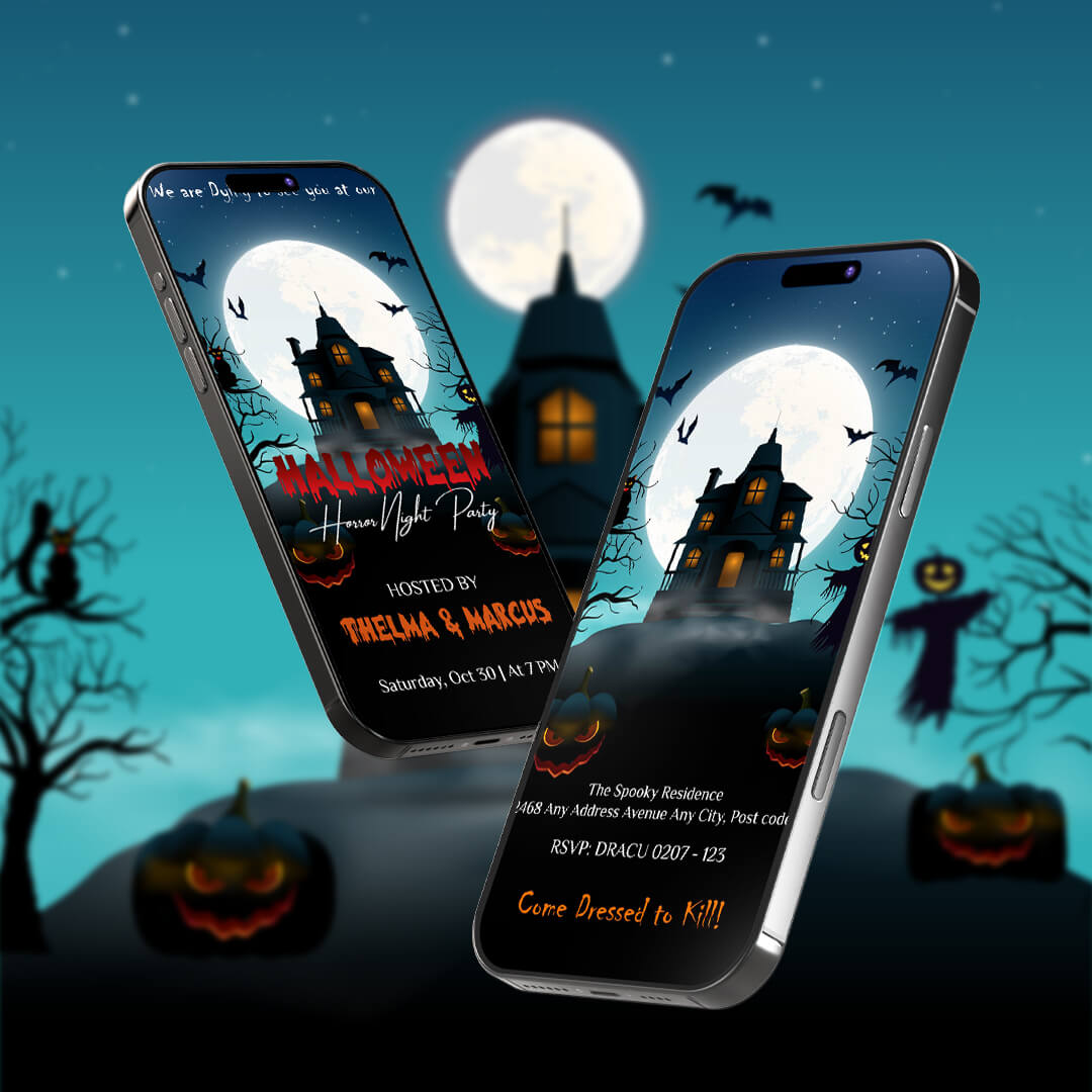 Halloween Party Invitation Video | Creepy Theme | AI-1292