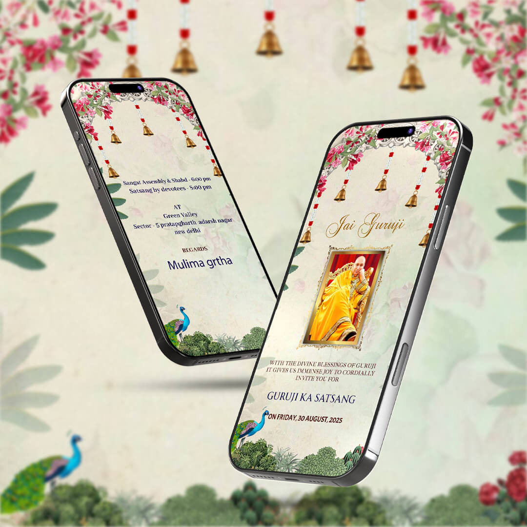 Guruji Satsang Invitation Video | Personalized| AI-1349