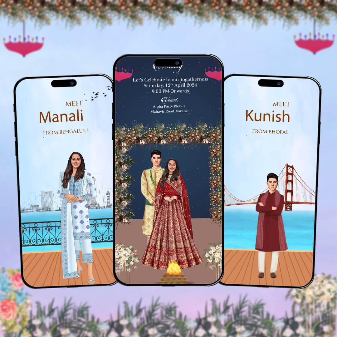 Custom Love Story Wedding Invitation Video | AI-1200
