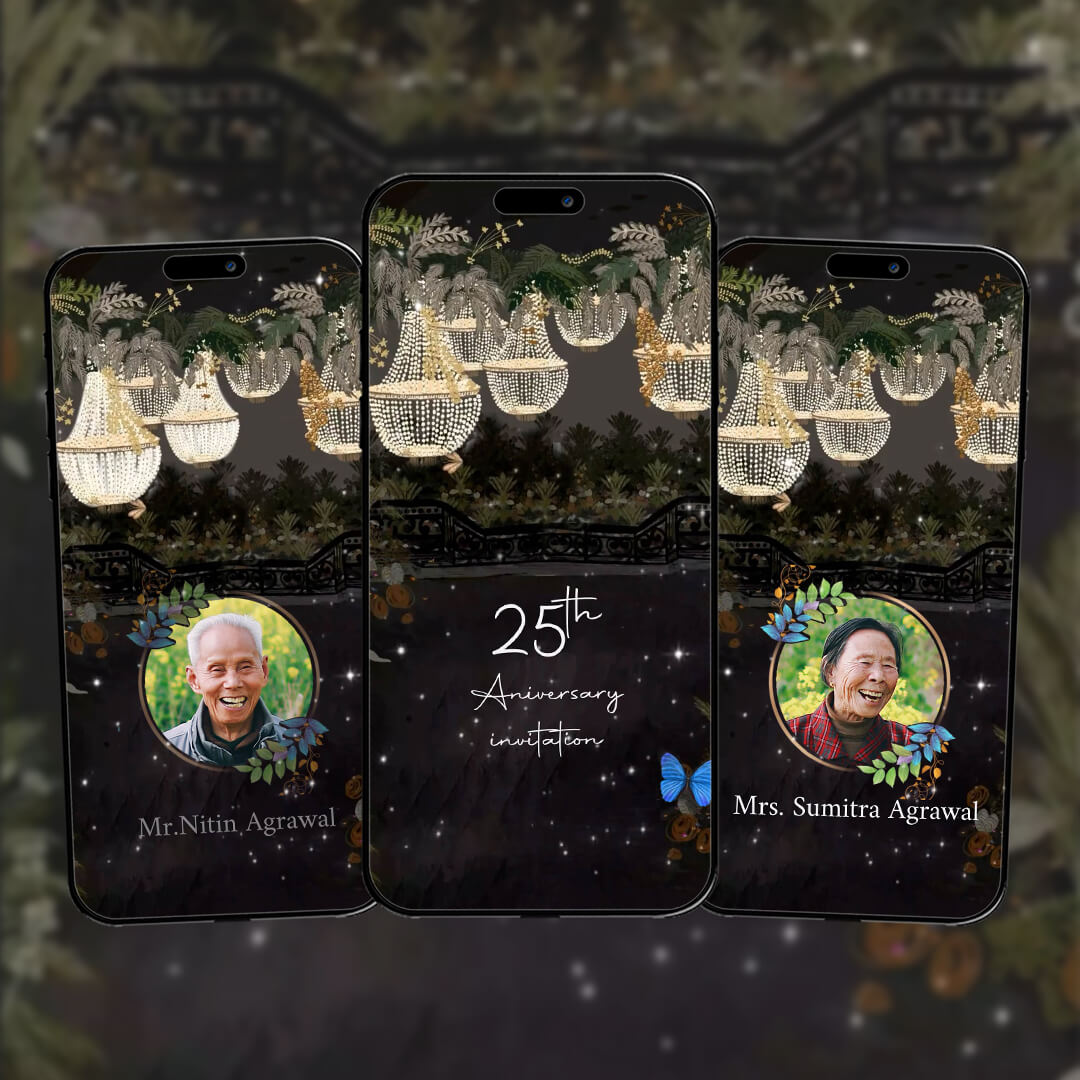 Anniversary Video Invitation | Elegant Visuals | AI-1325