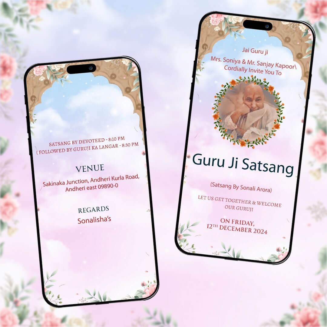 Guruji Satsang Invitation Video | Spiritual invitation |AI-1351