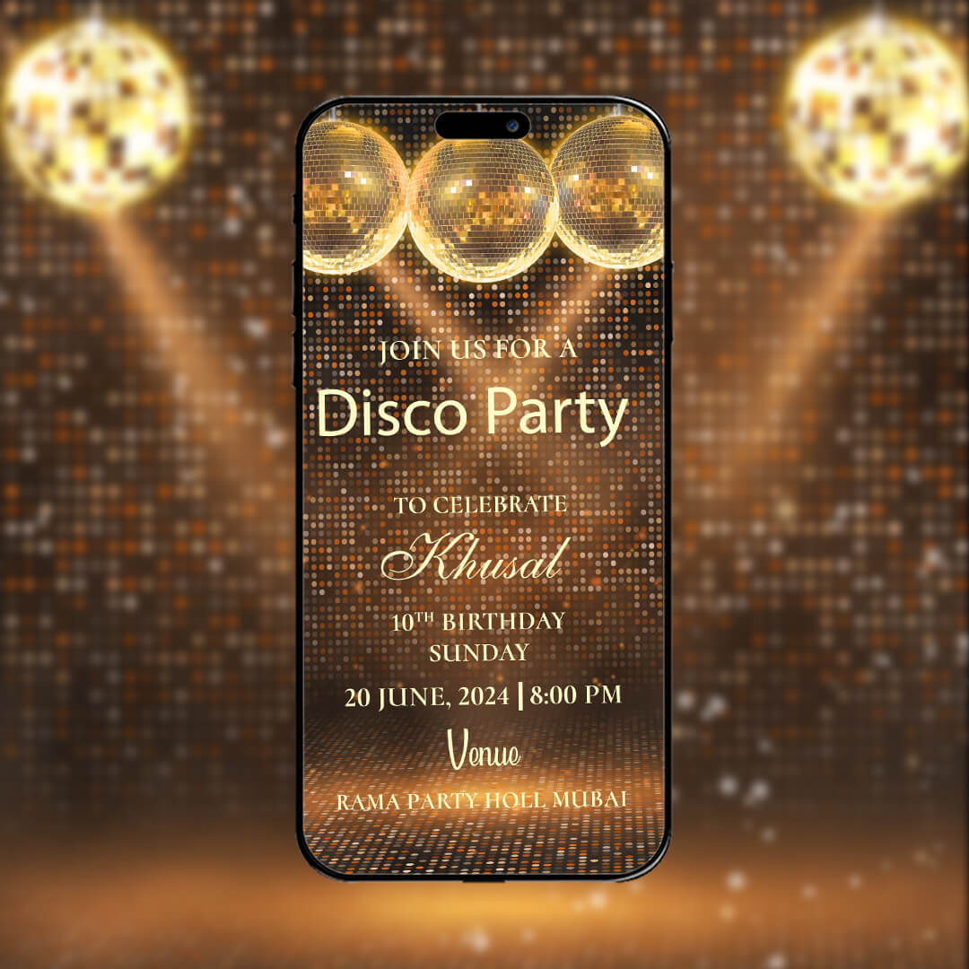 Dance Party Invitation Video | Vibrant Invite | AI-1180