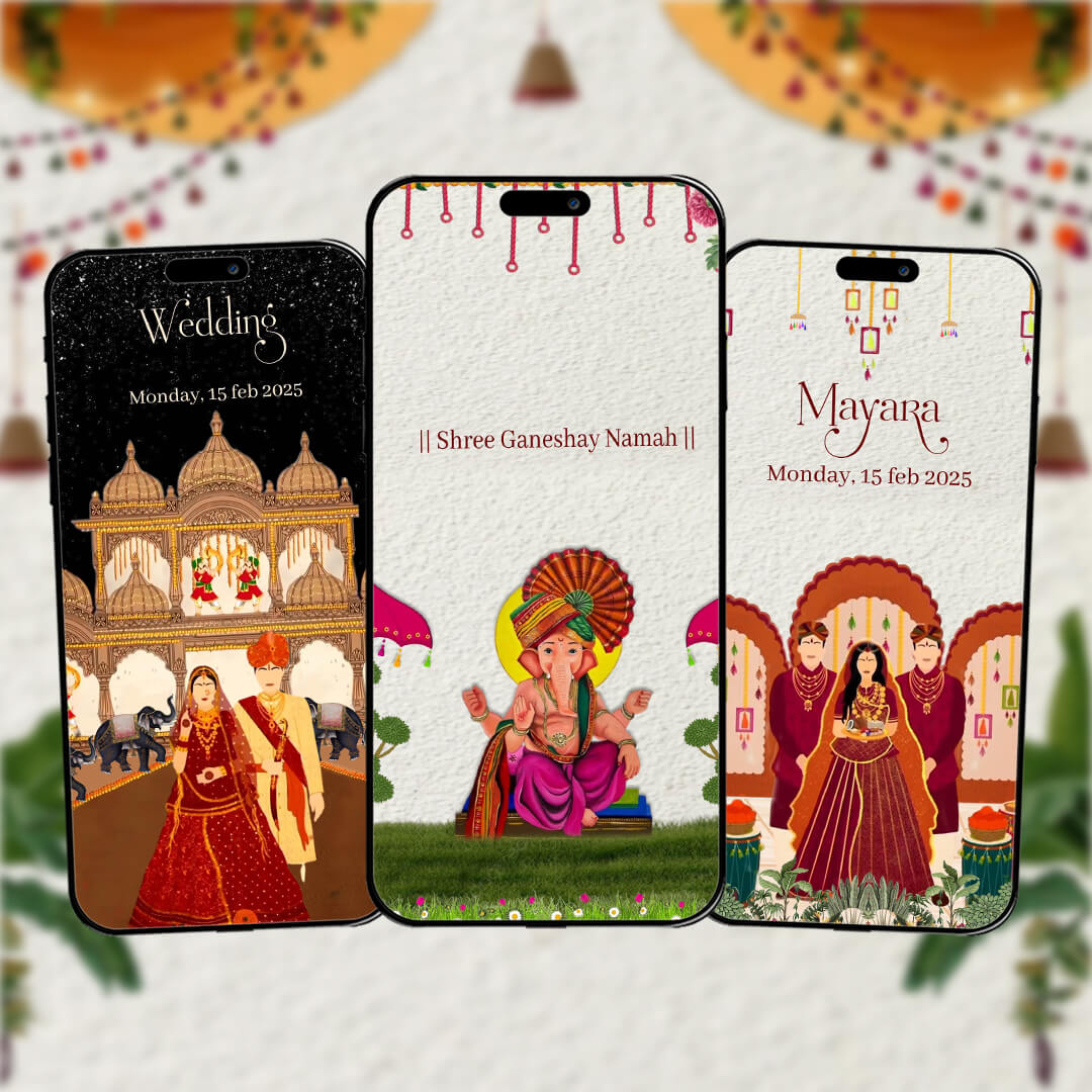 Rajasthani Wedding Invitation Video | Royal Wedding |AI-1406