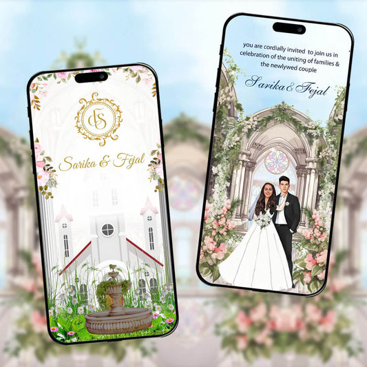 Christian Wedding Invitation Video |  Elegant  theme |  AI-1164