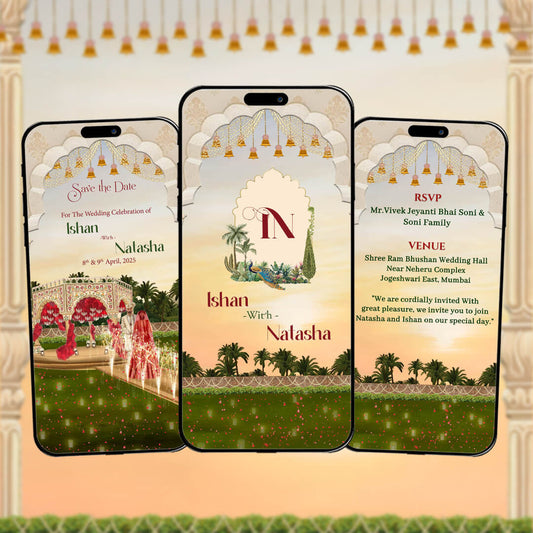 Save The Date Invitation Video & Days to Go Invites | Custom |AI-1427