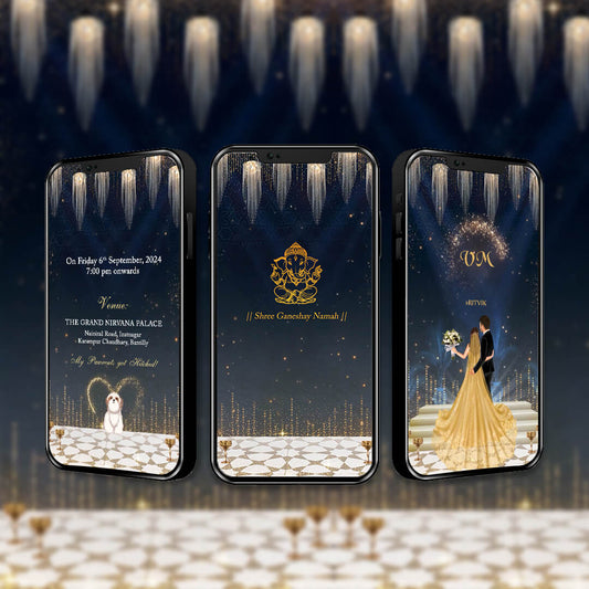 Engagement & Ring Ceremony Video Invitation | Luxurious | AI-1316