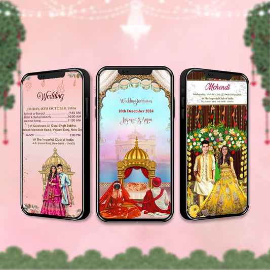 Sikh Wedding Invitation Video | Magical Theme | AI-1382