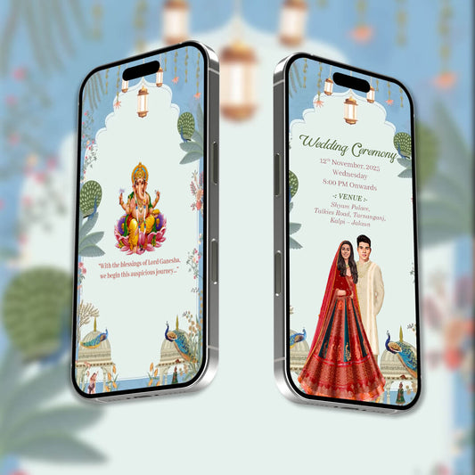 Digital Wedding Invitation Video | AI-1525