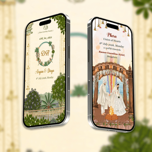 Wedding Invitation Video | Caricature Wedding Video Invitation | AI-1578