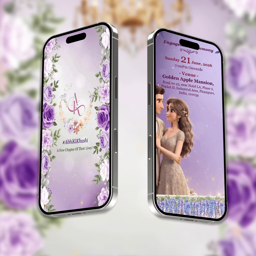 Engagement Invitation Video | Ring Ceremony Video Invitation | AI-1558