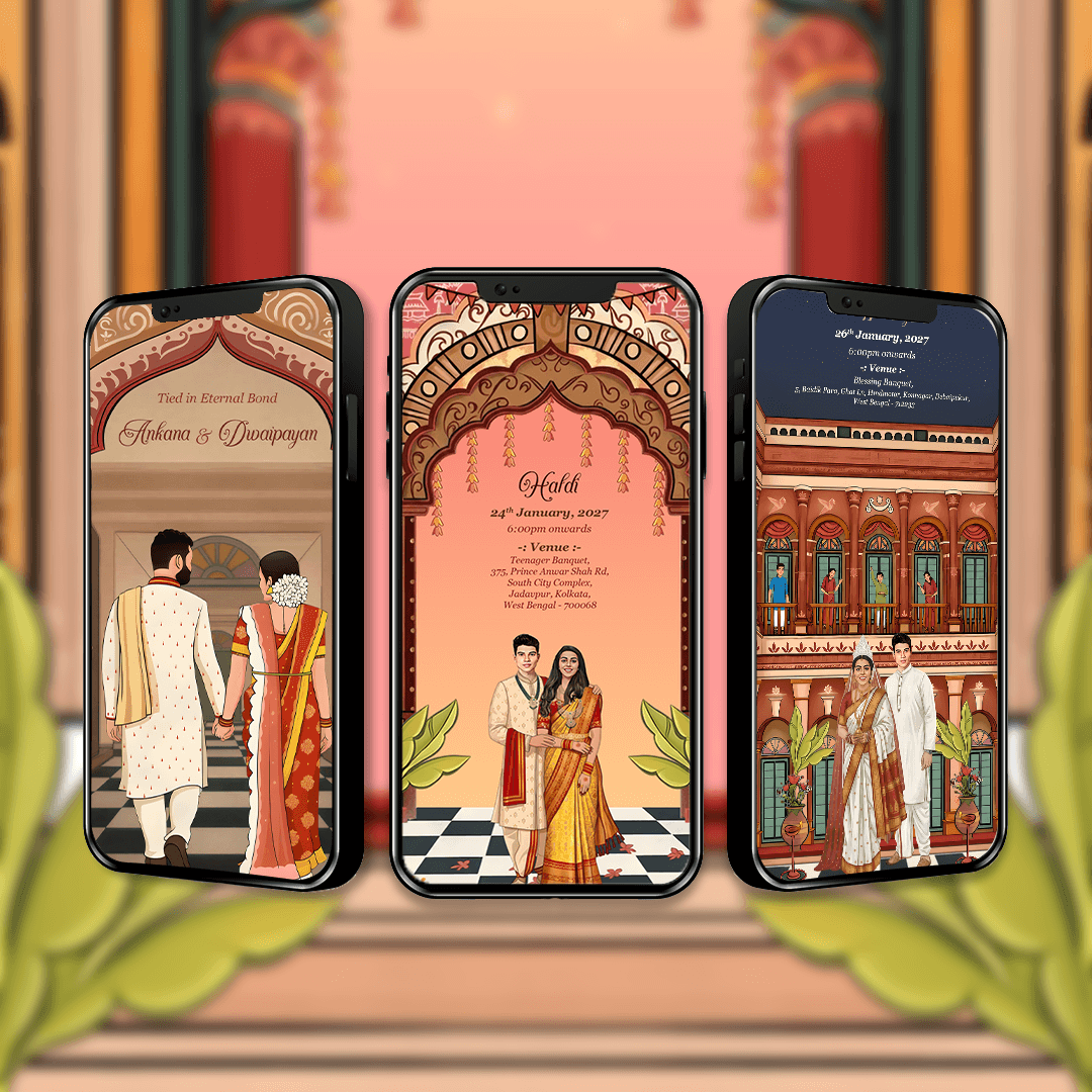 Bengali Wedding Invitation Video | Digital Video Invitation | AI-1584