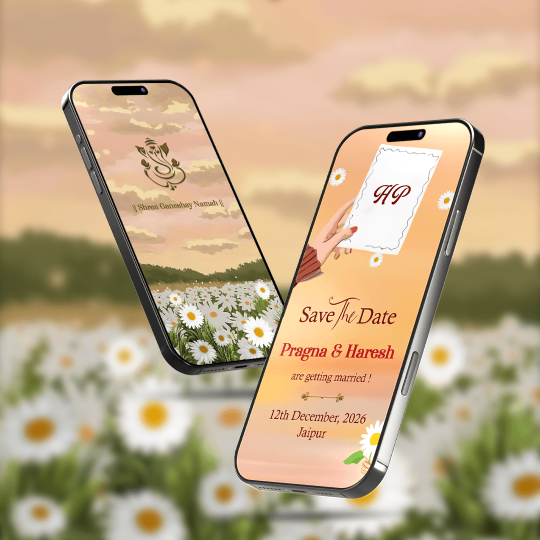 Save The Date Invitation Video & Days to Go Invites | Digital Wedding Video Invitation | AI-1586