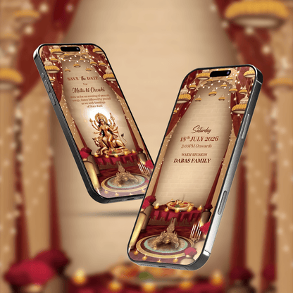 Mata Ki Chowki Invitation Video | Video Invitation | AI-1571