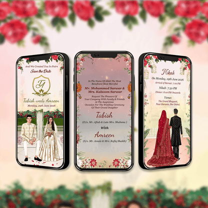 Muslim Wedding Invitation Video | Wedding Video Invitation | AI-1554