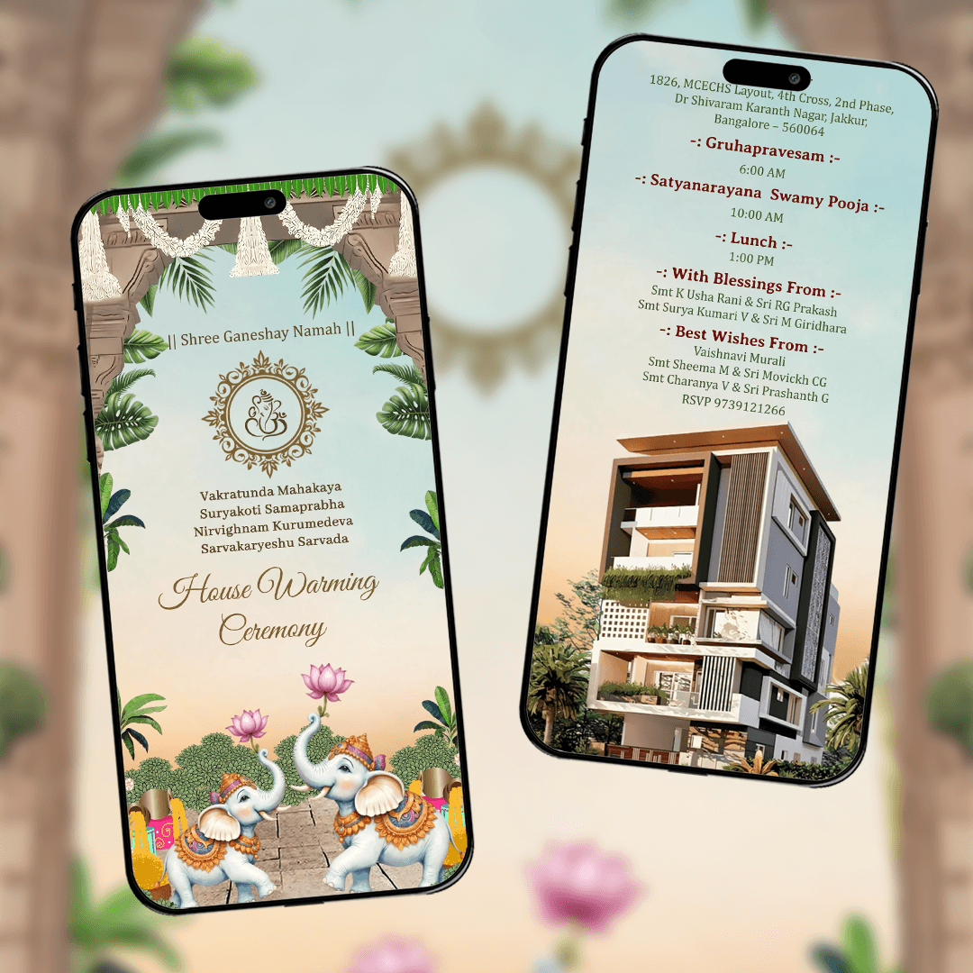 House Warming Ceremony Invitation Video | Digital Video Invitation | AI-1547