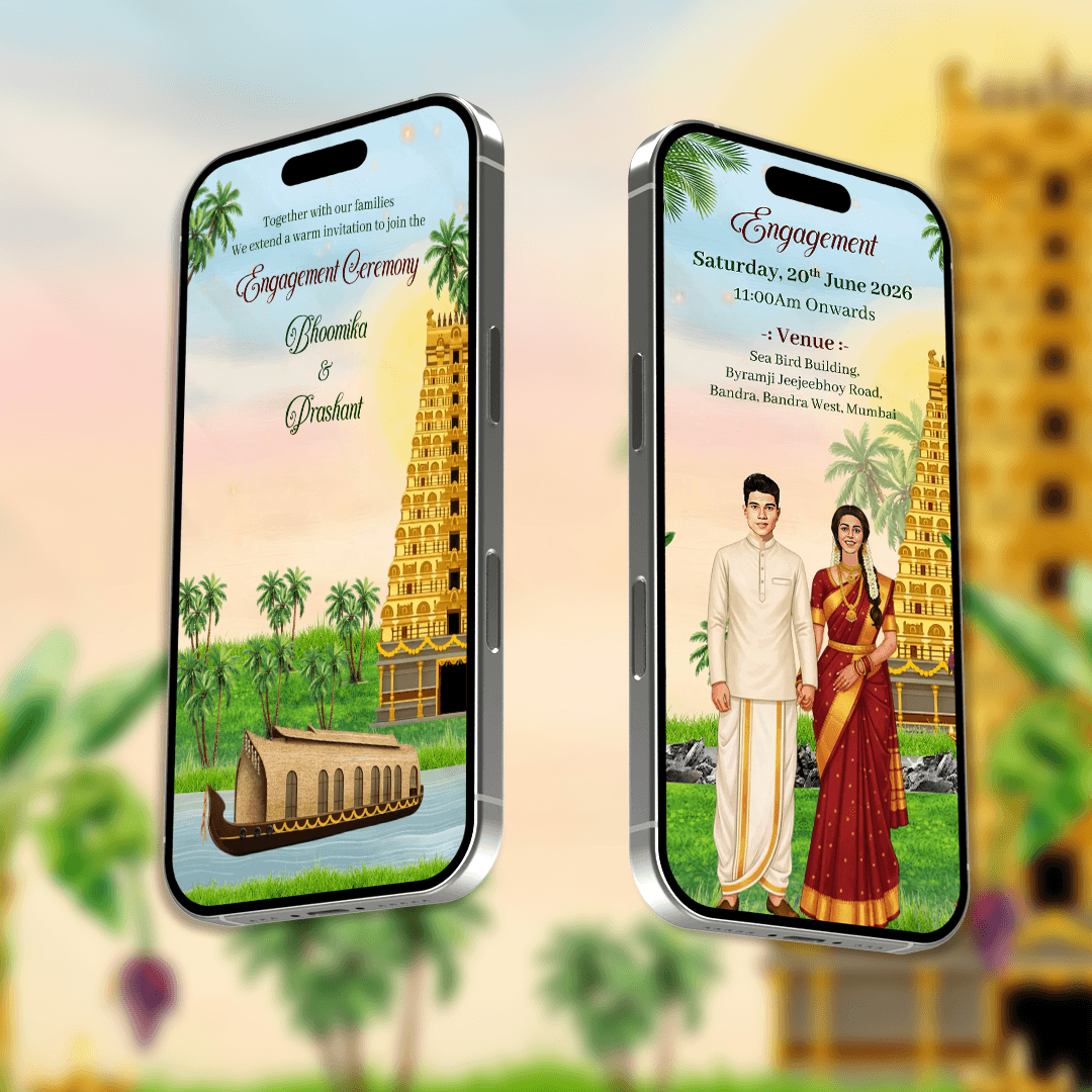 South Engagement Invitation Video | Ring Ceremony Video Invitation | AI-1563