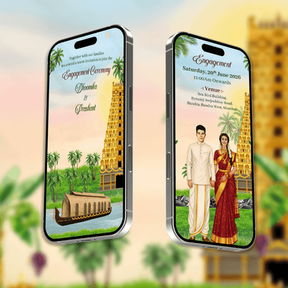 South Engagement Invitation Video | Ring Ceremony Video Invitation | AI-1563