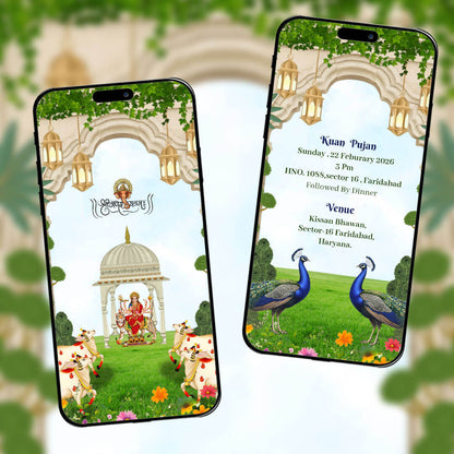 Mata Ki Chowki Invitation Video | AI-1528