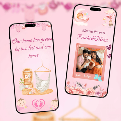 Baby Naming Ceremony Invitation | Cradle Ceremony Invitation Video | AI-1552