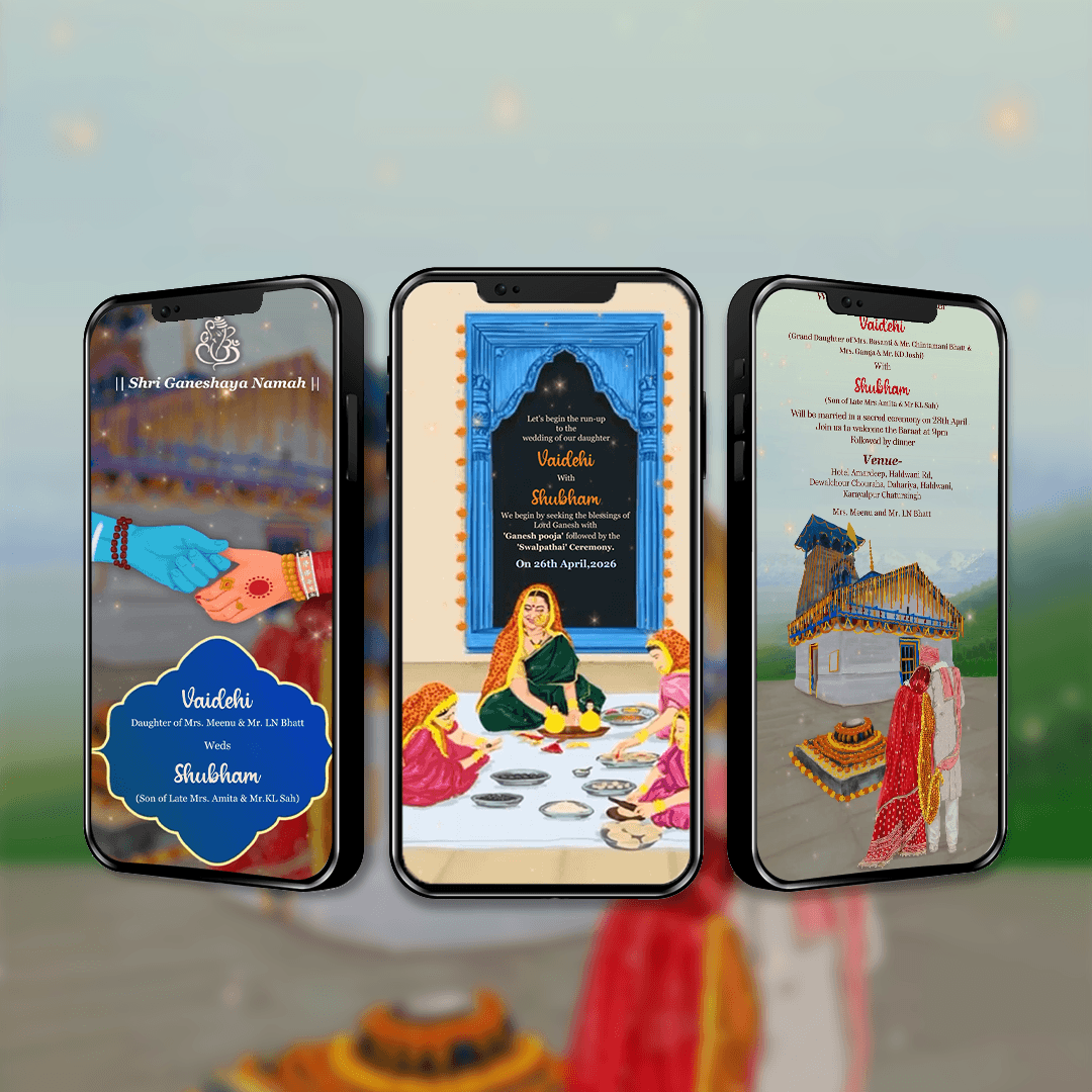 Uttarakhandi Wedding Invitation Video | AI-1559