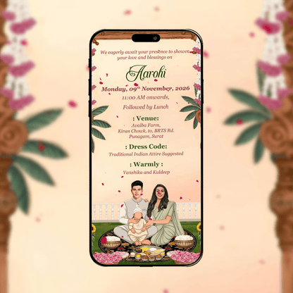 Annaprashan Invitation Video | Rice Ceremony Video Invitation | AI-1574