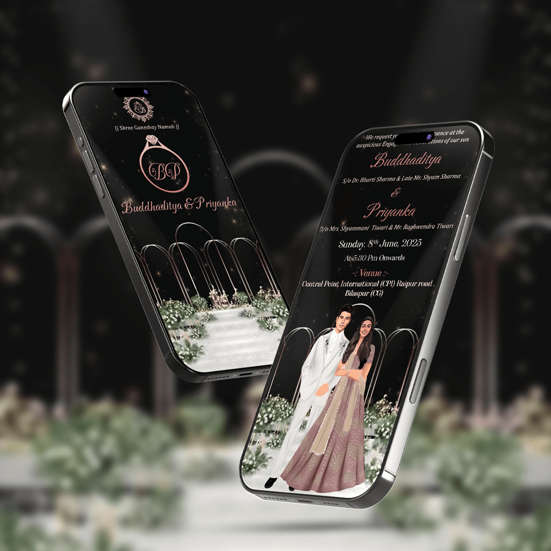 Engagement Invitation Video | Ring Ceremony Video Invitation | AI-1546