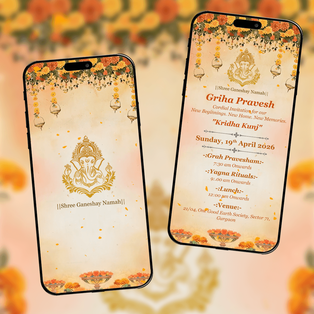 Griha Pravesh Invitation Video | House Warming Video Invitation | AI-1557