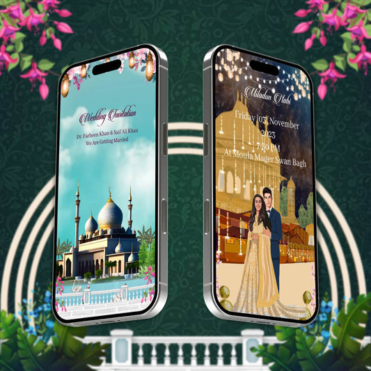 Muslim Wedding Invitation Video | Majestic | AI-1264