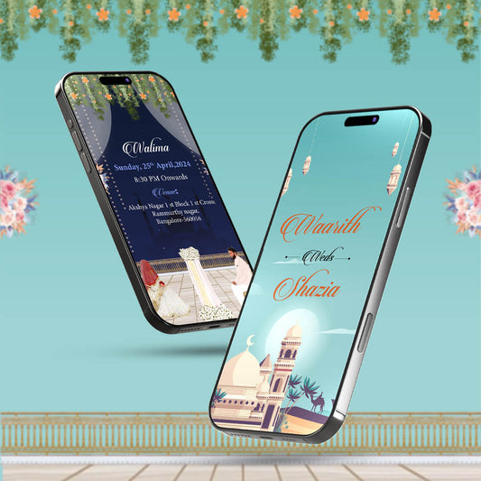 Muslim Wedding Invitation Video | Elegant & Modern | AI-1127