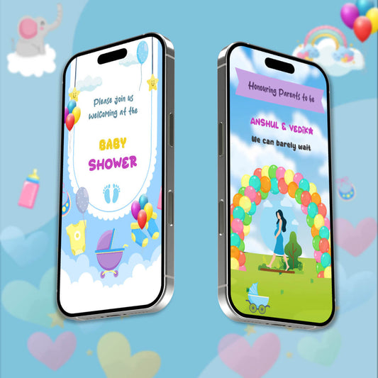 Baby Shower Invitation Video | Editable  | AI-1115