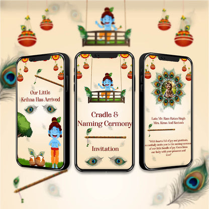 Cradle Ceremony Invitation Video | Adorable & Heartfelt | AI-1460