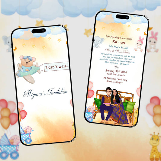 Naming Ceremony  | MP4 E‑Invite|  AI-1049