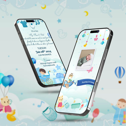 Naming Ceremony | Namkaran Invitation | AI-1048