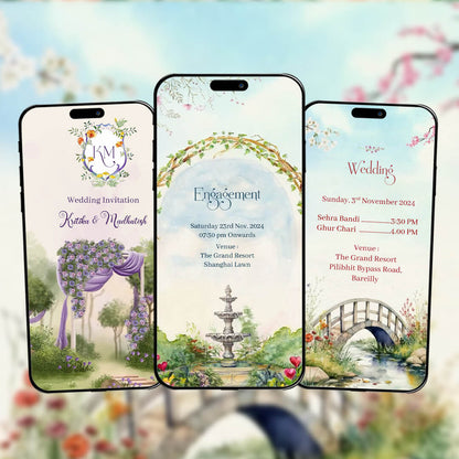Digital Wedding Invitation Video | Elegance Theme | AI-1338