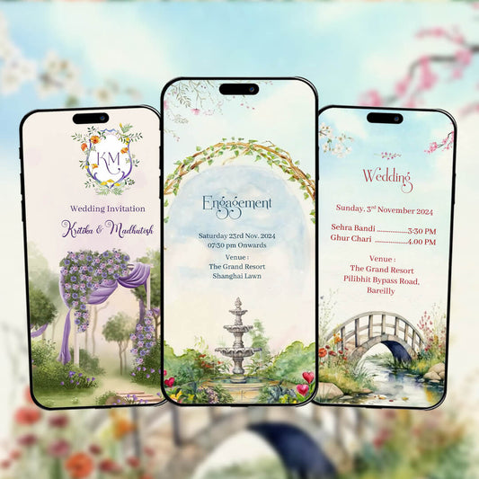 Digital Wedding Invitation Video | Elegance Theme | AI-1338