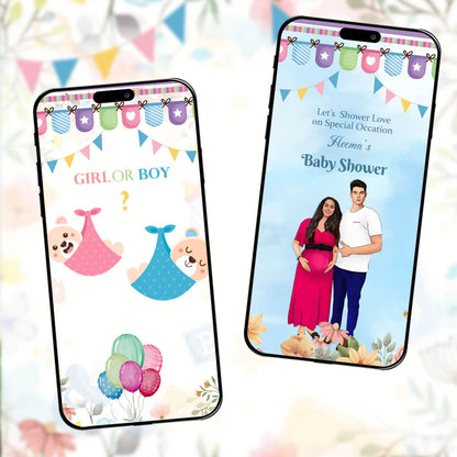 Baby Shower Invitation Video | Custom Baby shower | AI-1065