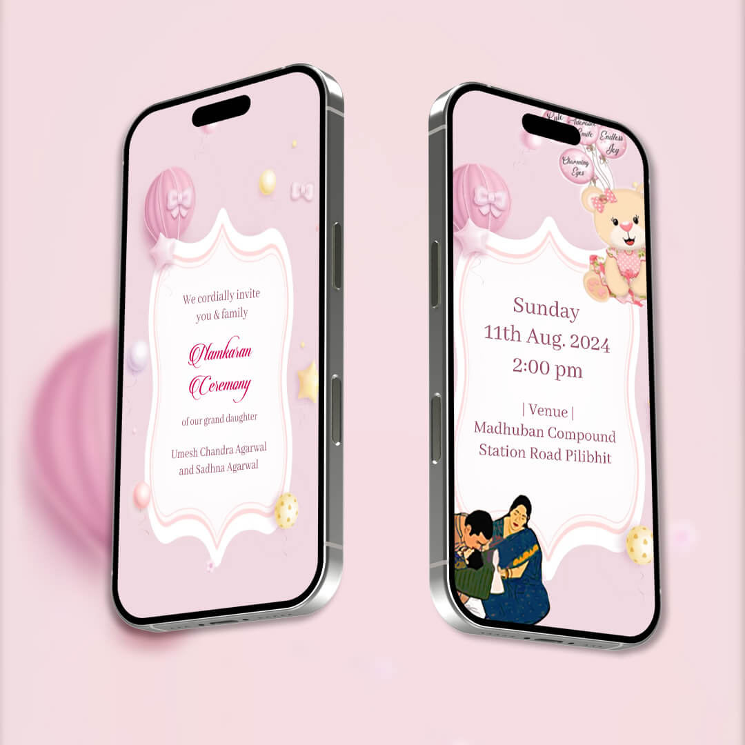Baby Naming Ceremony | Cradle Ceremony Invitation Video | AI-1336