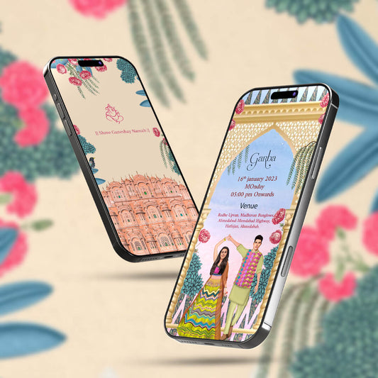 Digital Wedding Invitation Video | Custom Animated Wedding  |AI-1365