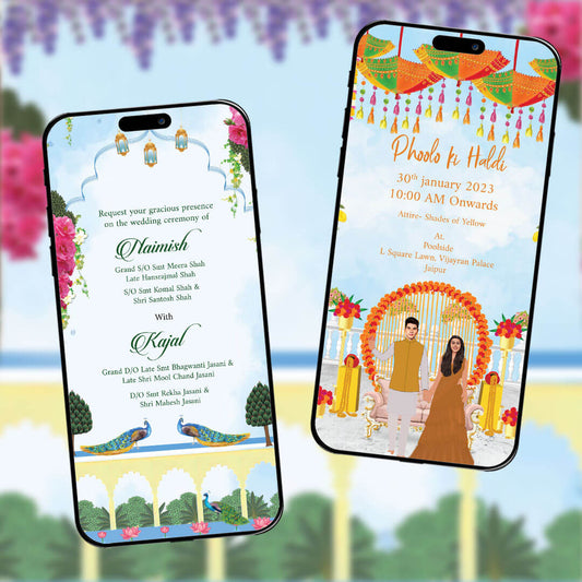 Digital Wedding Invitation Video | Stylish & Refined | AI-1346