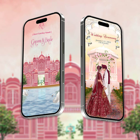 Digital Wedding Invitation Video | Romantic Theme | AI-1368
