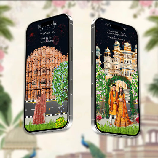 Digital Wedding Invitation Video | Festive charm | AI-1410